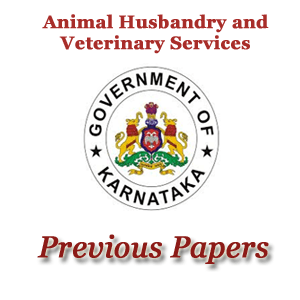 KEA Karnataka AHVS Veterinary Officer Previous Question Papers (PDF)  Download VO Model Papers