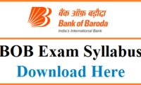 Bank of Baroda PO Syllabus 2021