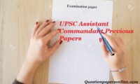 UPSC Assistant Commandant Previous Papers
