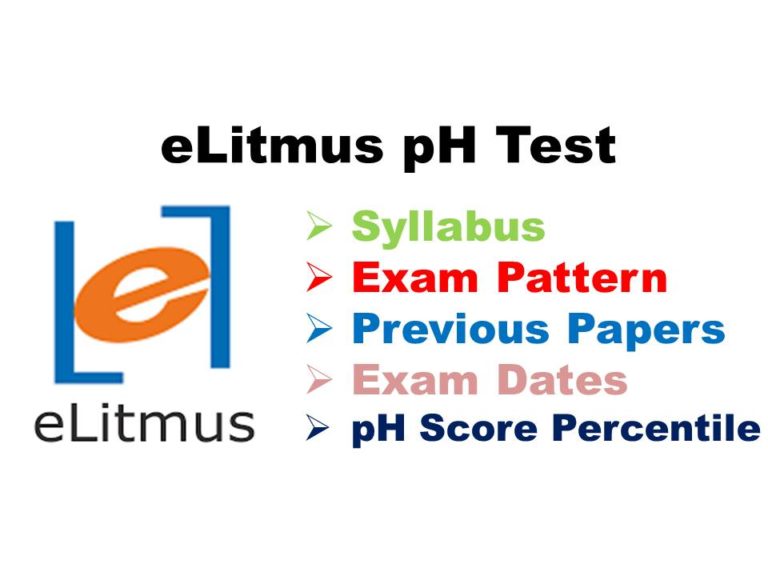eLitmus Syllabus 2023 (Download) eLitmus pH Test Exam Pattern PDF