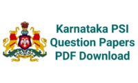 KSP SI Previous Question Papers PDF