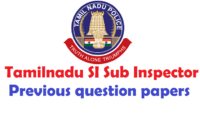 TN Police SI Previous Papers PDF