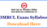 DMRC JE Syllabus PDF