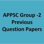 APPSC GROUP 2 Question Papers