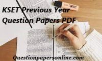 KSET Question Papers PDF