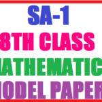 SA1 Maths Question Papers For Class 8