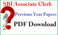 SBI Junior Associates Previous Papers PDF