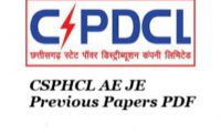 CSPHCL AE JE Previous Papers PDF