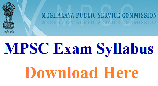 MPSC State Service Exam Syllabus