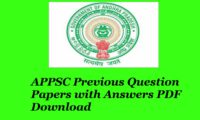 APPSC Previous Papers