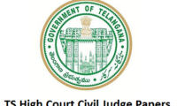 TS High Court Civil Judge old Previous Papers