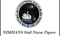 NIMHANS Staff Nurse Papers