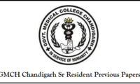 GMCH Chandigarh Sr. Resident Previous Papers