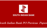 South Indian Bank PO Previous Papers
