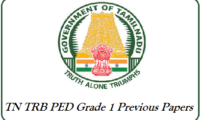 TN TRB PED Grade 1 Previous Papers