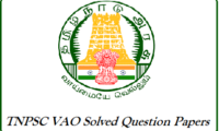 TNPSC VAO Solved Question Papers