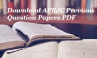 APRJC Previous Question Papers