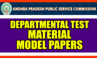 APPSC Departmental Test Previous Papers