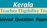 Kerala TET Previous Question Papers