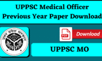 UPPSC Veterinary Medical Officer Previous Papers