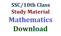 AP 10th Class Maths Question Papers
