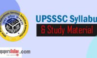 UPSSSC JE Syllabus