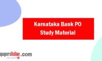 Karnataka Bank PO