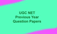 UGC NET Previous Year Question Papers