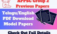 APPSC Group 2 Previous Question Papers Telugu PDF