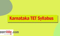Karnataka-TET-Syllabus