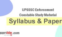 UPSSSC Enforcement Constable