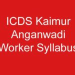 ICDS Kaimur Anganwadi Worker Syllabus
